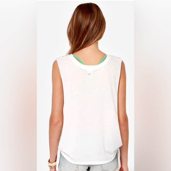 Billabong She Sells Ivory Muscle Tee - Picture 4 of 6
